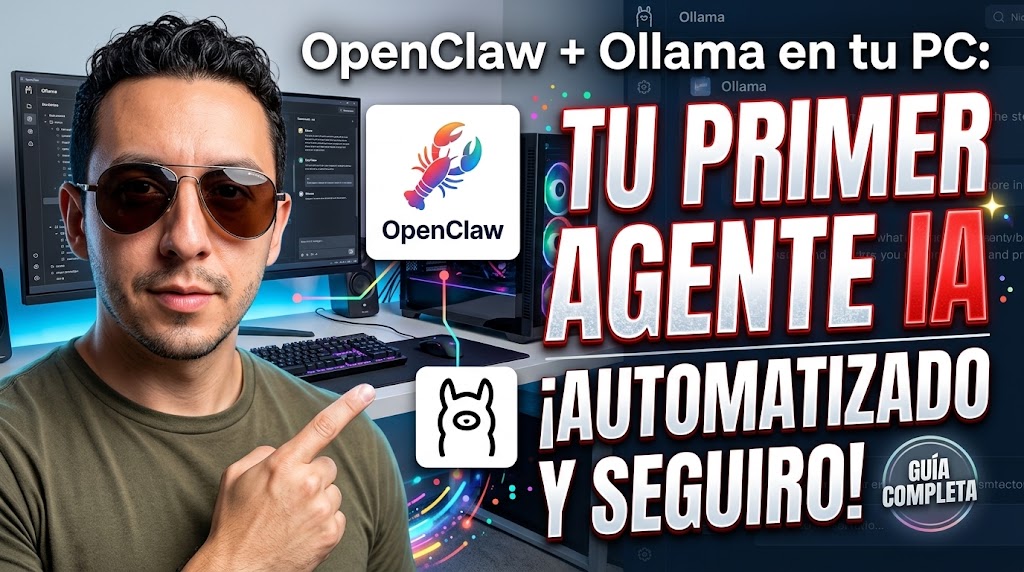 OpenClaw + Ollama en tu PC: guía completa, segura y automatizada para tu primer agente de IA